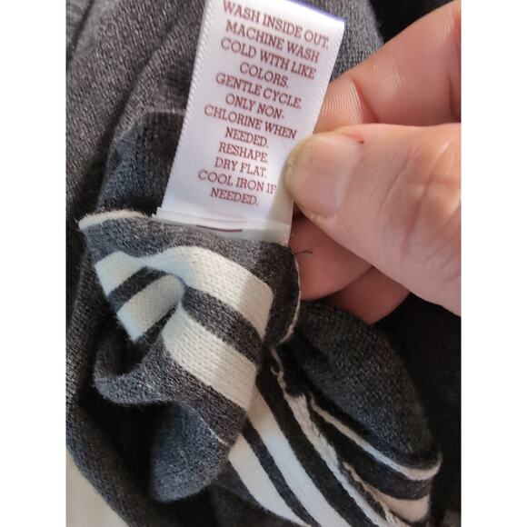 SO Varsity Cardigan Gray Marl Women’s M — Preppy Heritage Knit Sweater NWT - Picture 7 of 7